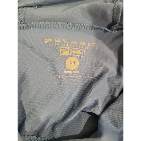 Pelagic Aquatek Hooded Long-Sleeve Shirt in Ocean Blue Fishing Outdoors Size M - Picture 8 of 8